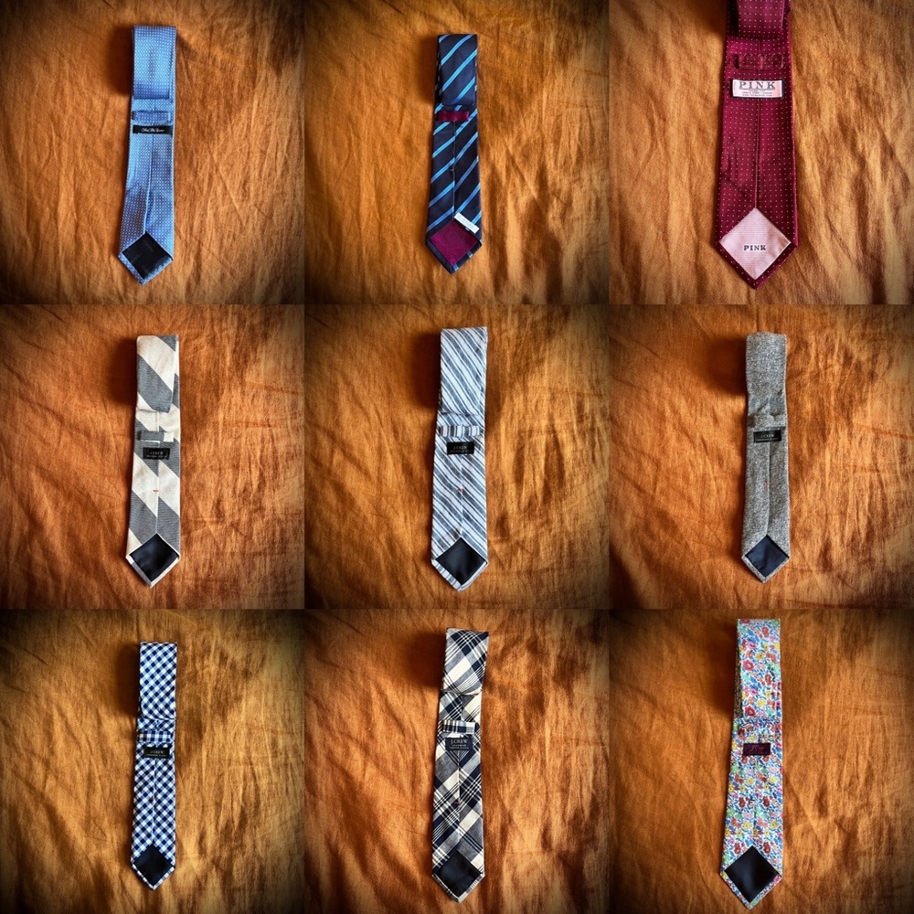 Assorted Ties & bowties (silk, cotton)